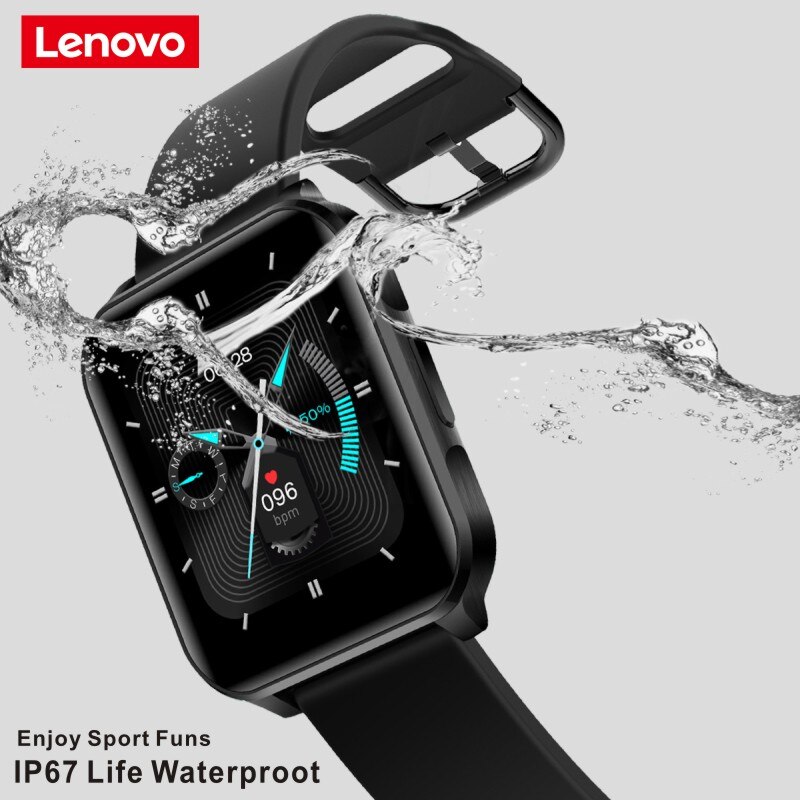Lenovo S2 Pro Smartwatch 1.69'' HD Screen Temperature Waterproof Fitness Heart Rate Monitor Sleep Monitoring Multi Language