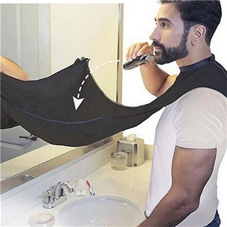 1 pçs masculino avental barba homem avental de corte de cabelo à prova dwaterproof água floral pano protetor limpeza doméstica acessórios do banheiro
