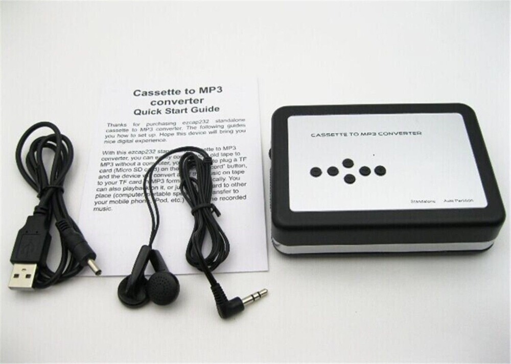 Cassette Player Convert Tape Cassette to mp3 in SD TF Card no PC Required Cassette Recorder Player usb Cassette to mp3 Convert