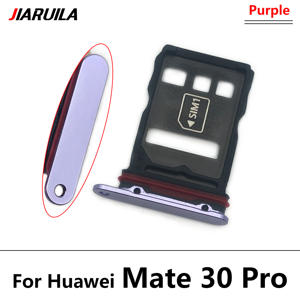 Ranura para tarjeta SIM, adaptador de soporte de bandeja SD para Xiaomi Pocophone POCO F2 Pro / Poco F3: Mate 30 Pro  Purple