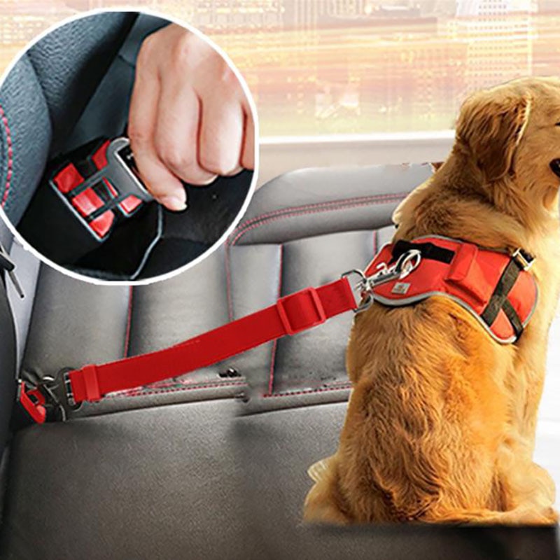 Voertuig Auto Pet Dog Seat Belt Puppy Auto Gordel Harness Lead Clip Huisdier Verstelbare Nylon Auto Tractie Veiligheid Hendel Hond seat Belt