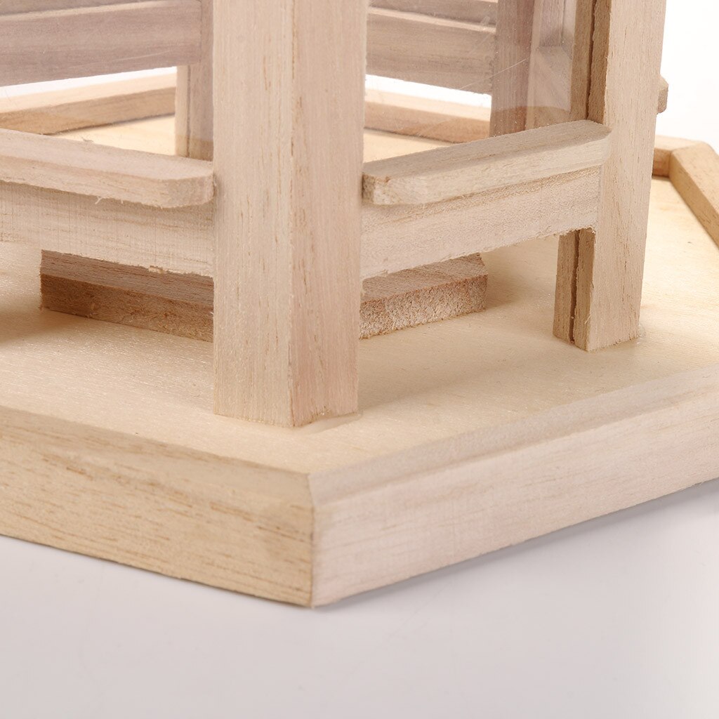 Bird Feeder wooden garden decor Wild Bird Feed Dispenser Wooden Bird House With Roof Home Garden Yard Decoration