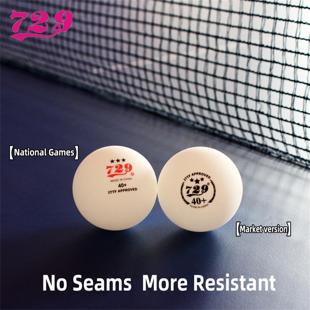 Original 729 Table Tennis Balls 3 star National Games 40+ Table Tennis Seamless ball Material ABS Balls Ping Pong Balls