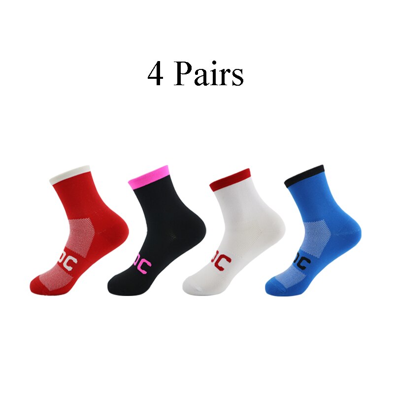 4 Pairs High Elastic Wear Resistant Socks Camping Rock Climbing Socks: j