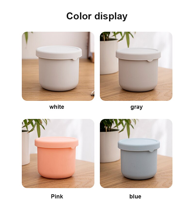 Multifunctional Silicone Lunch Box With Lid Fruit And Vegetable Fresh Keeping Box Graduated Cup Lunch Box For Office Workers: 1PCS random color