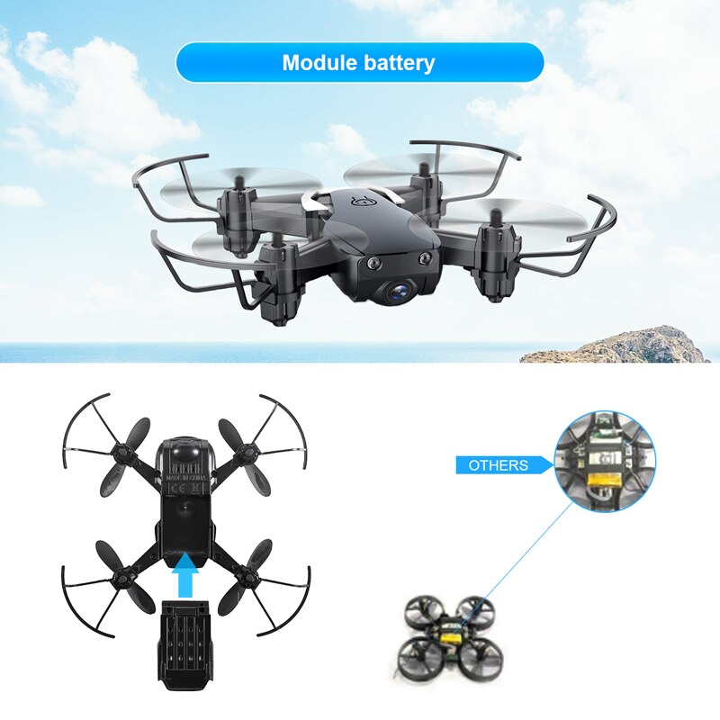 Eachine E61 Mini Drone Hight Hold Mode RC Quadcopter RTF WiFi FPV Foldable Helicopter VS HS210