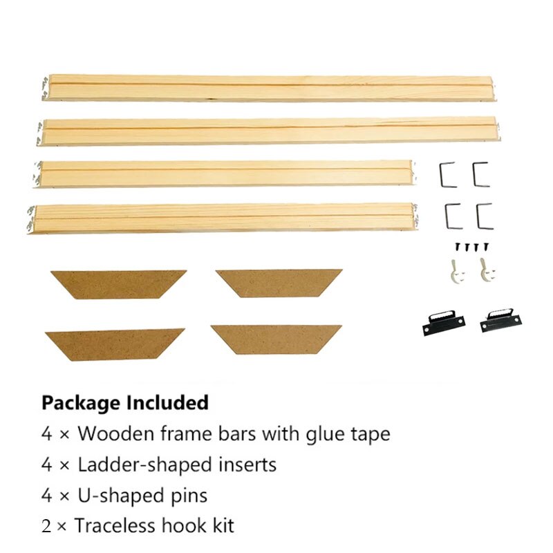 Canvas Brancard Bars Frames Houten Strip Kits Voor Olieverfschilderij Art Stretched Schilderen Frame 9 Maten
