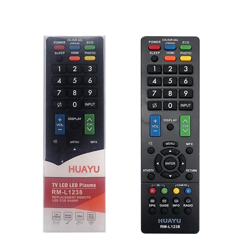 Universal fjernbetjening til lcd led tv hd plasma rm -l1238 erstatning for shap