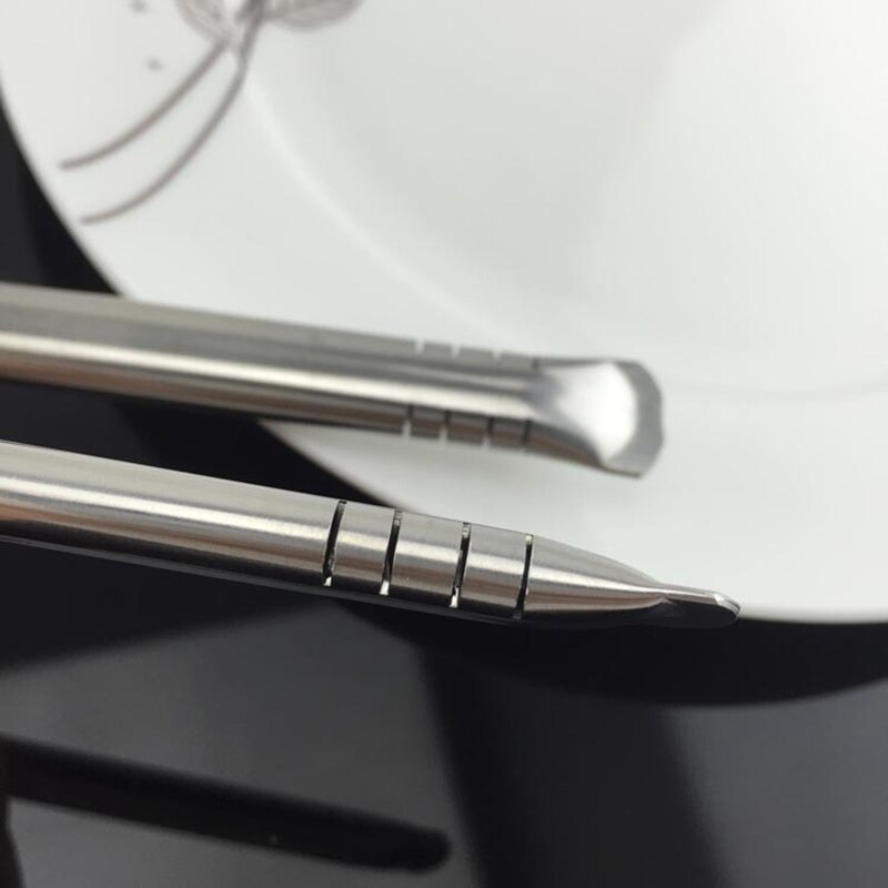 Łyżka słomka robić picia ze stali nierdzewnej filtr robić herbaty Yerba kumpel słomki robić herbaty Bombilla gurda wielokrotnego użytku akcesoria robić herbaty akcesoria barowe