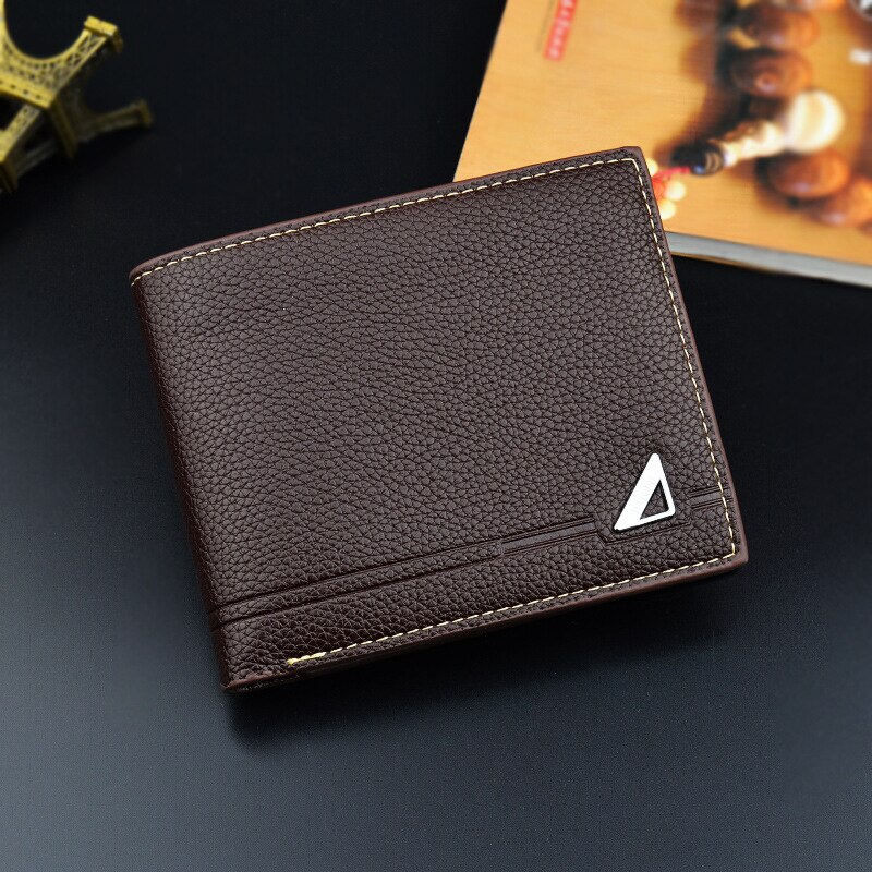 Portemonnee Mannen Lederen Portemonnee Carteira Masculina Billetera Hombre Cartera Monedero Portemonnees Coin Clutch Bag Portefeuillesubsidies Homme Kaart: Brown