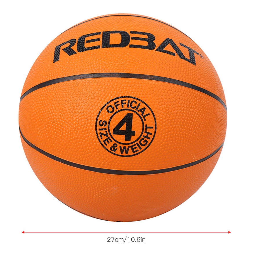 Official Size 4 Basketball Hoop Elastic Rubber Basketball Outdoor Indoor Ball Training For Children Student Sport Equipment