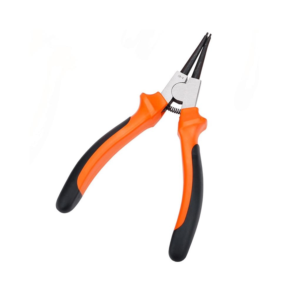 Portable Multifunctional Internal External Retaining Clip Circlip Pliers Crimp Tool Snap Ring Bent Straight Practical Hand Tool