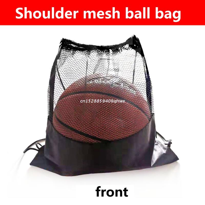 Foldable Soccer Backpack Gym Bag Sackpack Multifunction Ball Mesh Bag Sports Drawstring Basketball Backpack for Boys