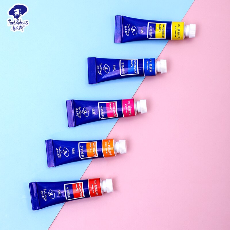 Officiële paul rubens 5ml aquareltubes 1 st operaserie fluorescerende kleuren kunstleverancier voor studenten en beginners