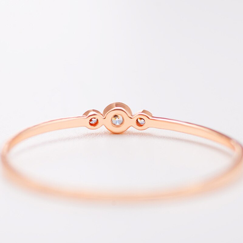 Mode Dunne Staart Ring Minimalisme met Crystal Sieraden Ring Klassieke Stijl voor Vrouwen Engagement