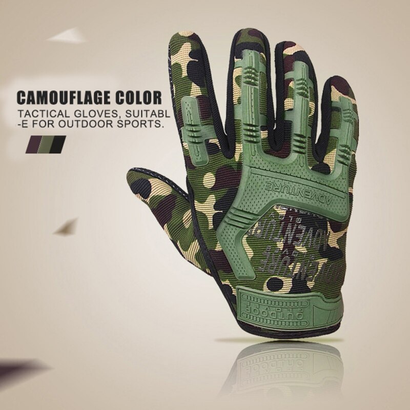 Helfinger cykelhandsker sport anti-skrid gel pad motorcykel mtb landevej cykel cykel vinter camouflage army handsker