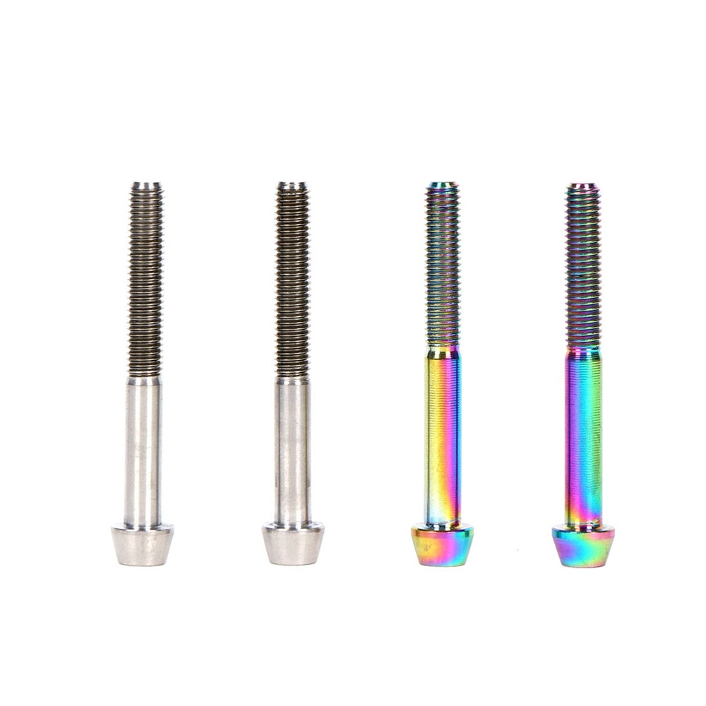 Cykel cykel carbon sadelpind titanium ti bolt konisk hoved  m5 x 45mm carbon sadelpind bolte skruer 2 stk.