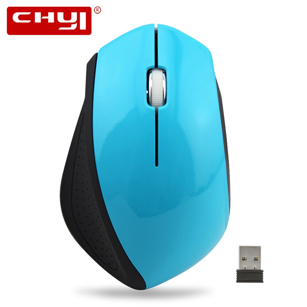 Chyi usb optische pc-maus 2.4g ergonomische kabellose mäuse 1600 dpi-empfänger büro- und gaming-mäuse tragbar 3d gaming-mäuse für laptops