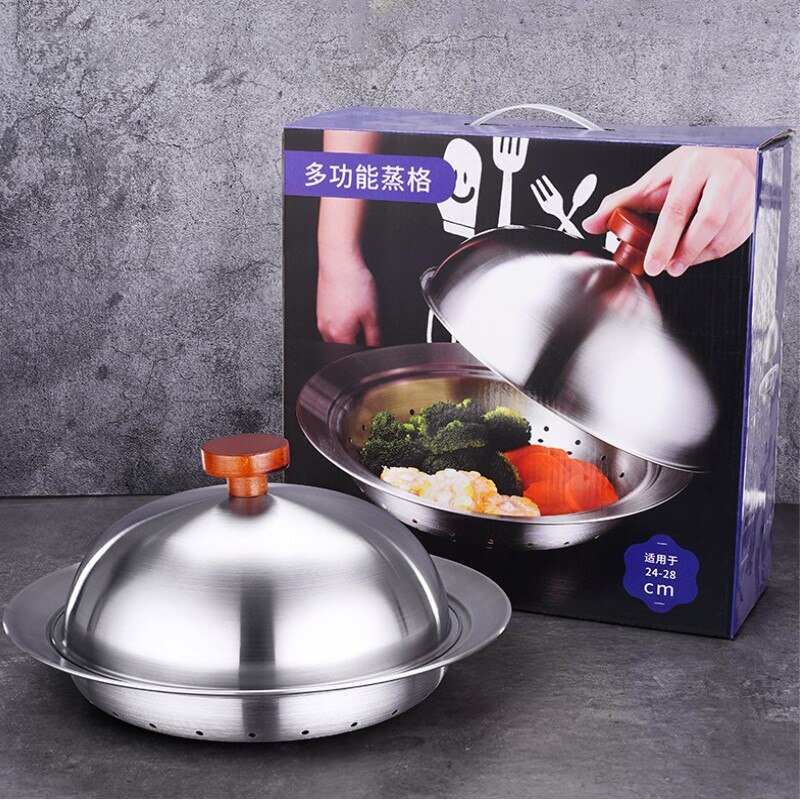 Multipurpose Cooking Baking Steamer Stainless Steel Steamer Basket Rice Cooker Steamer Food Steaming Tray Cookware Kitchen Tools
