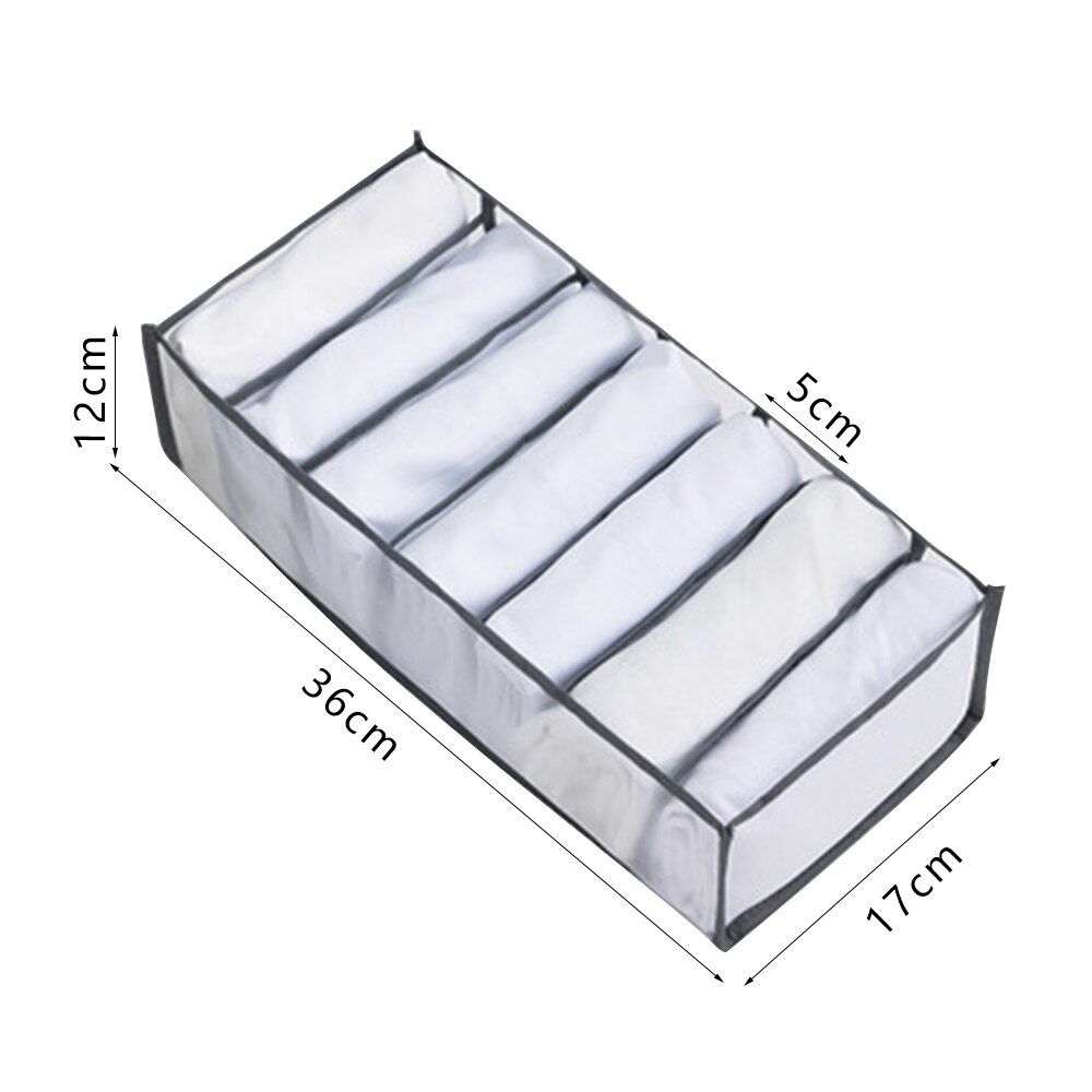 Bielizna organizator ubrania szafy box szafa organizatorzy składana szuflada organizacja domu i przechowywanie półka do sypialni: 7grids gray S