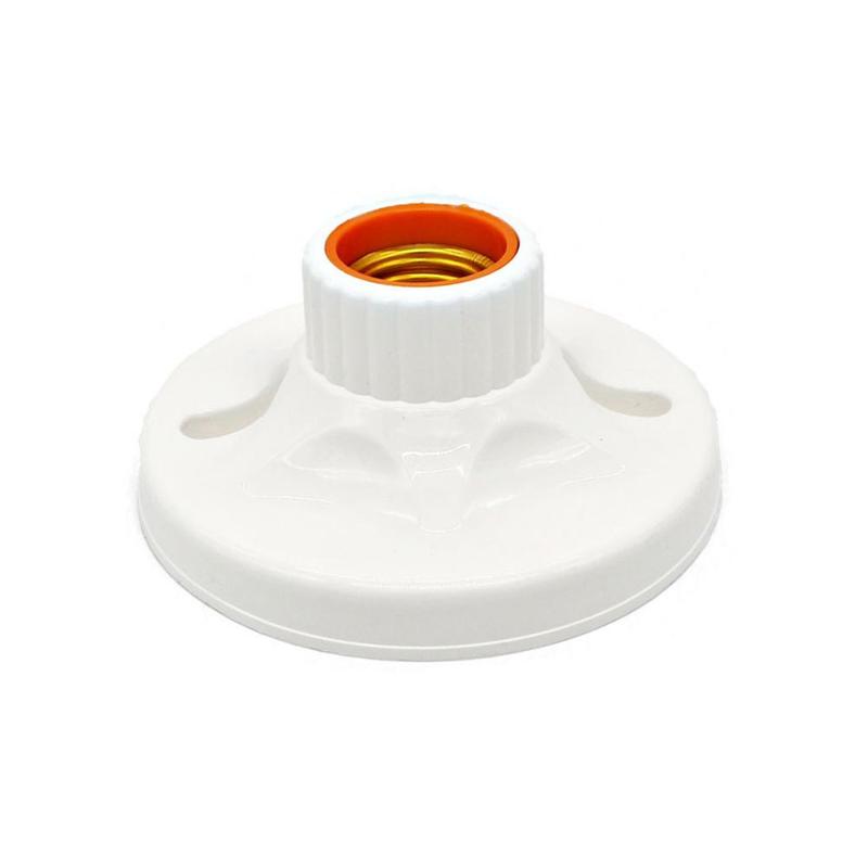 E27 Socket Led Lamp Houder Ronde Vierkante Fitting Schakelaar Base Opknoping E27 Lamp Voor Thuis Socket Socket Met Stekker ons R9I5