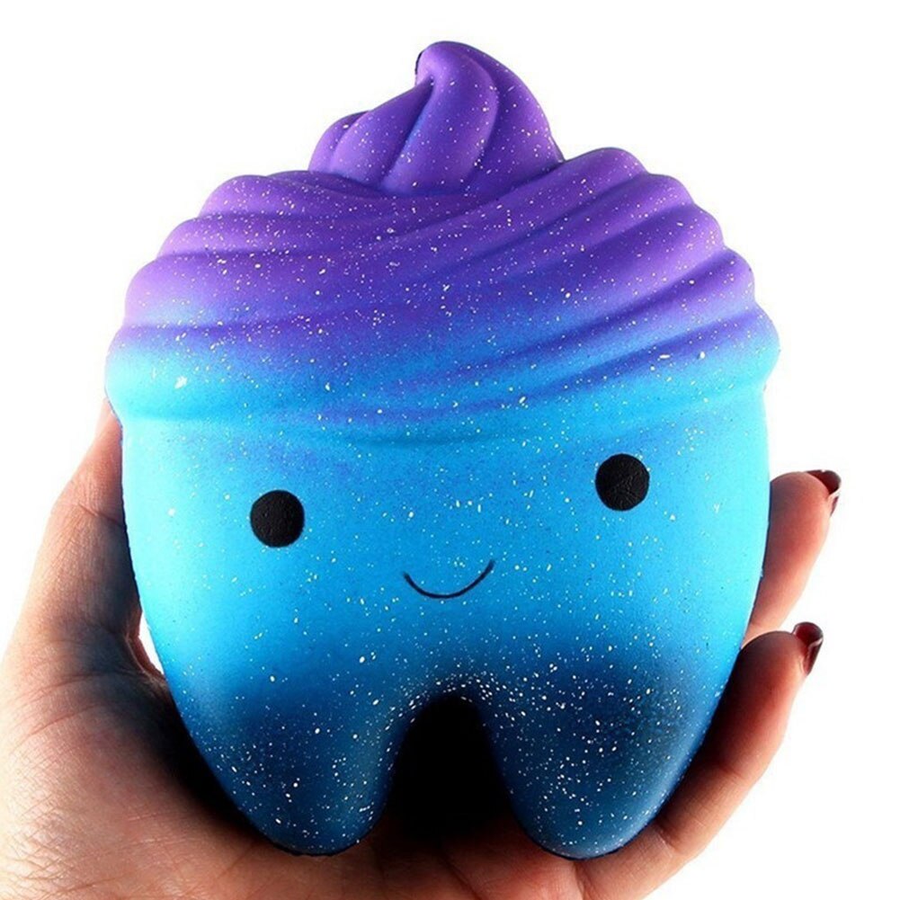 Leuke Kleurrijke Tand Squishyed Langzaam Stijgende Squeeze Stress Reliever Speelgoed Kid Leuke En Populaire Speelgoed Super Leuke Tand Stijl