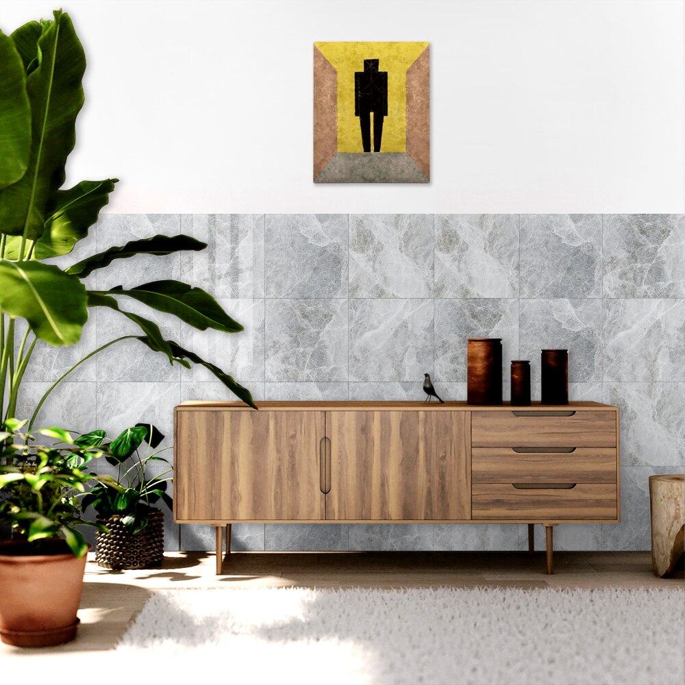 Marble Tile Sticker Waterproof Floor Sticker Thick PVC Self-adhesive Home Improvement Renovation Wall Sticker Wallpaper