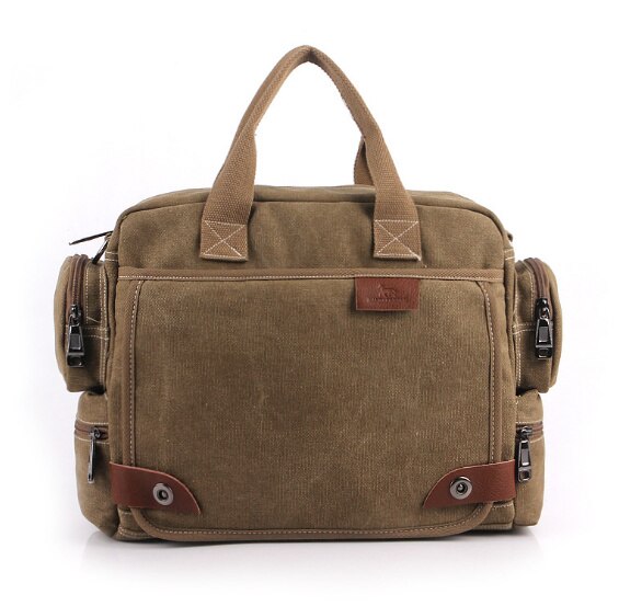 MANJIANGHONG Mannen Canvas Tas mannelijke Crossbody Tas Canvas Schouder Messenger Bags mannen Handtas zakelijke Tote Aktetas