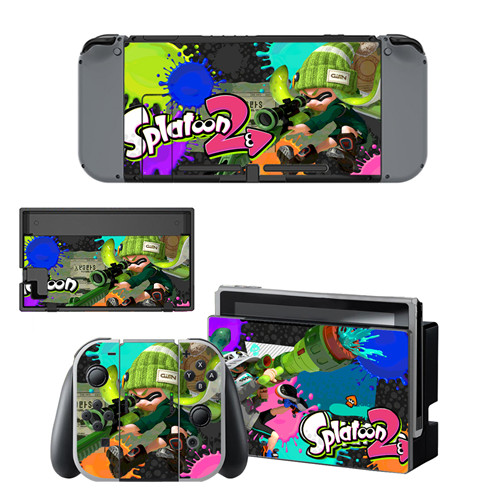 Game Splatoon 2 Skin Sticker vinyl for NintendoSwitch stickers skins for Nintend Switch NS Console and Joy-Con Controllers: YSNS0436