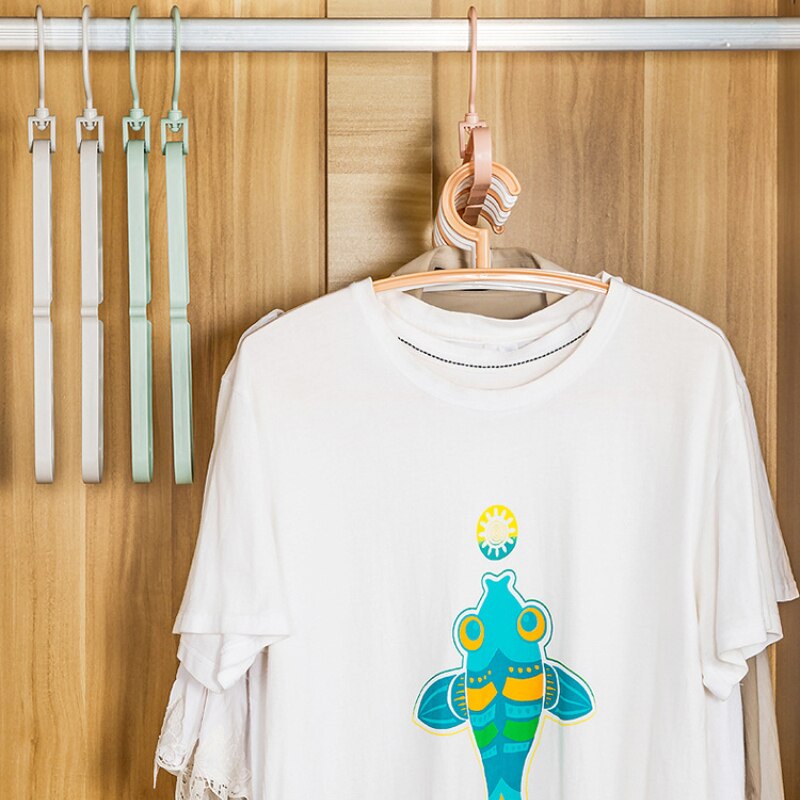 9 trous cintres placard organisateur gain de place étendoir multi-fonction pliant vêtements étendoir rangement organisateur