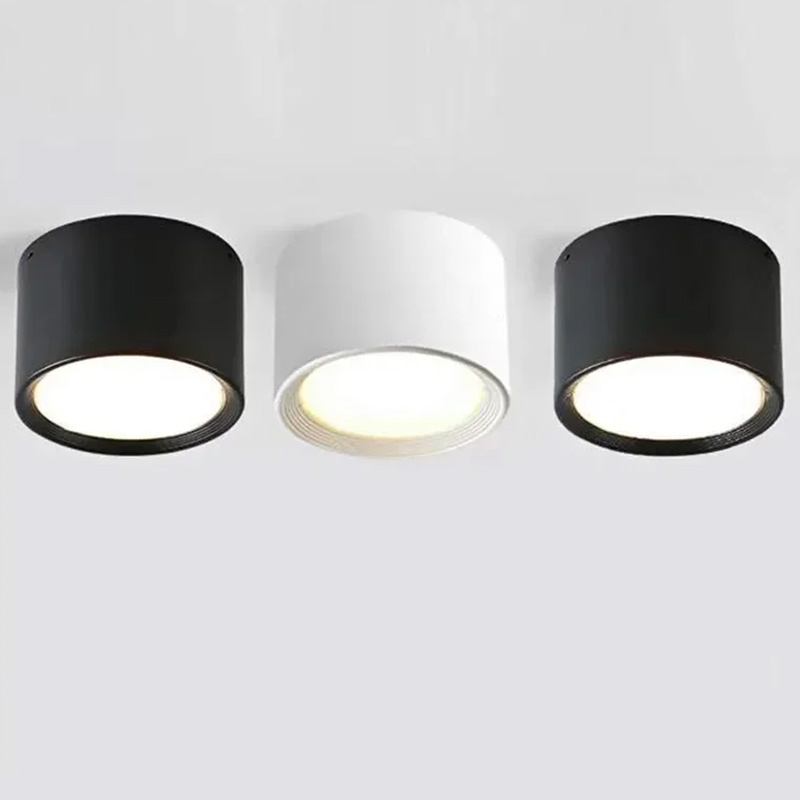 Nordisk modern utanpåliggande downlight led-taklampa spotlight 5w 7w 9w 12w 15w 20 wac 110 v 220v led-downlight inomhusbelysning