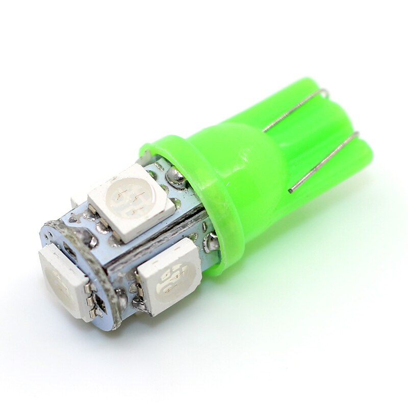 2 uds bombillas pequeñas de coche, bombillas enchufables, resistencia a altas temperaturas, lámparas de lectura, lámpara de anchura apta para el estilo del coche toyota hilux: green