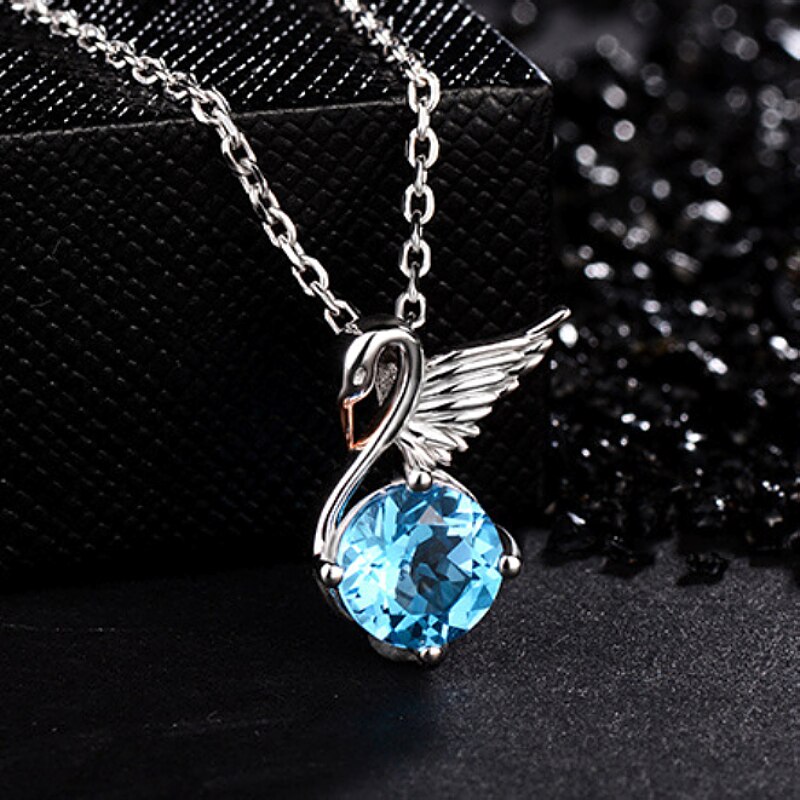 Inkomen Dames Zwaan Ketting Elegante Noble Angel Gans Geluk Guardian Hanger Meisje Premium