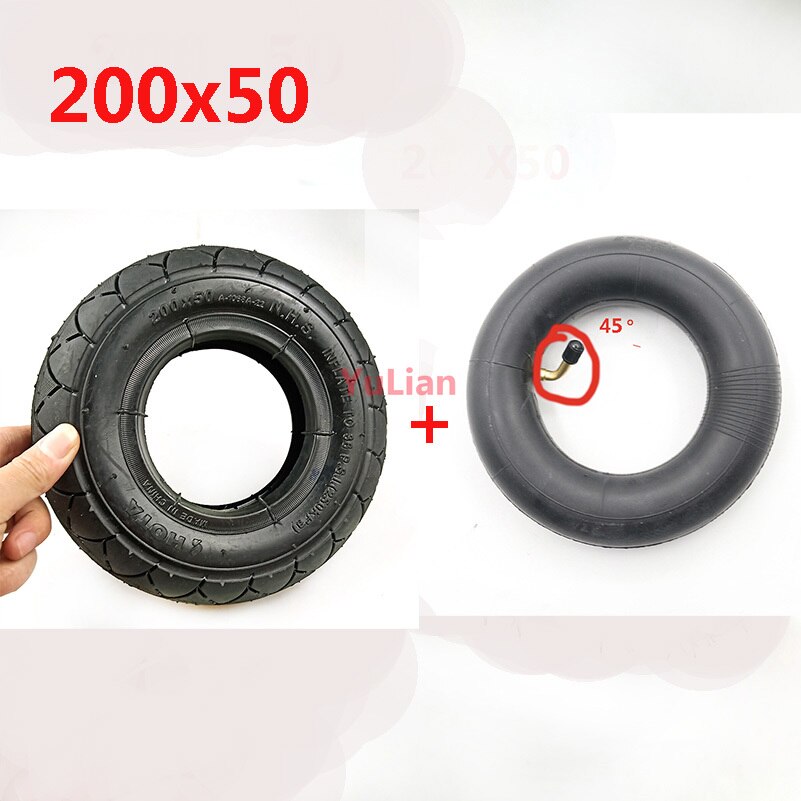 200X50 Front Wheel for Electric Scooter Balancing Car 8 Inch 8x2 Inflatable Tire Wheels