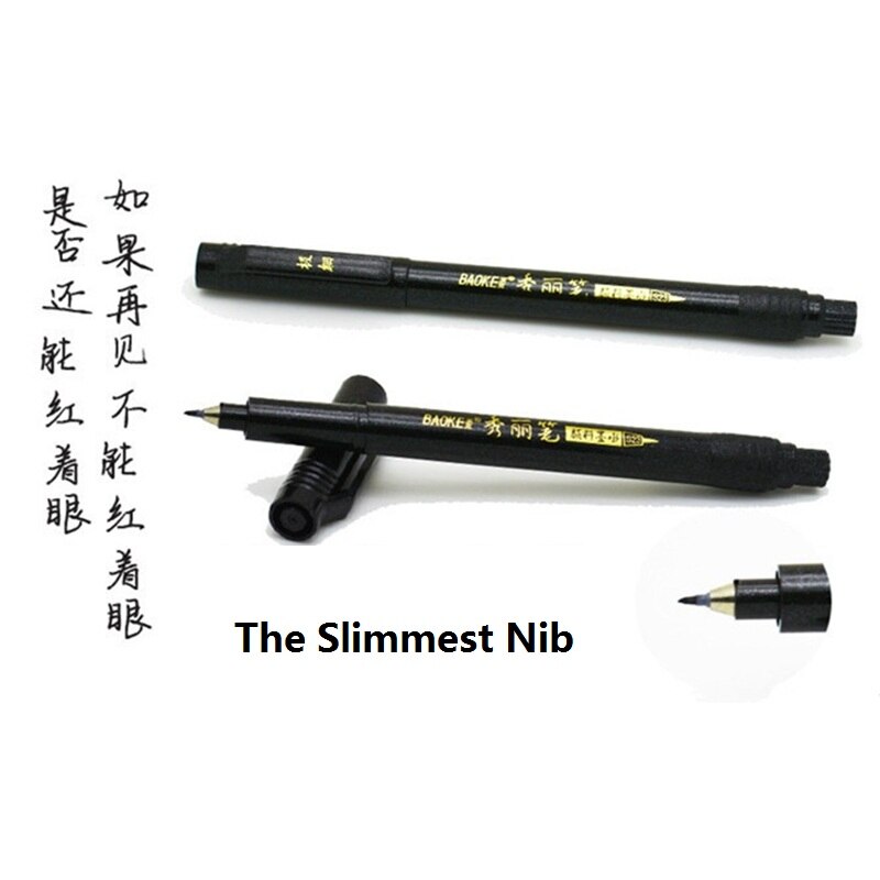 4pcs S,M,L,XL Nib Calligraphy Pen Multipurpose Drawing Writing Painting Brush School Office Supply Artist Stationery Add Ink Pen