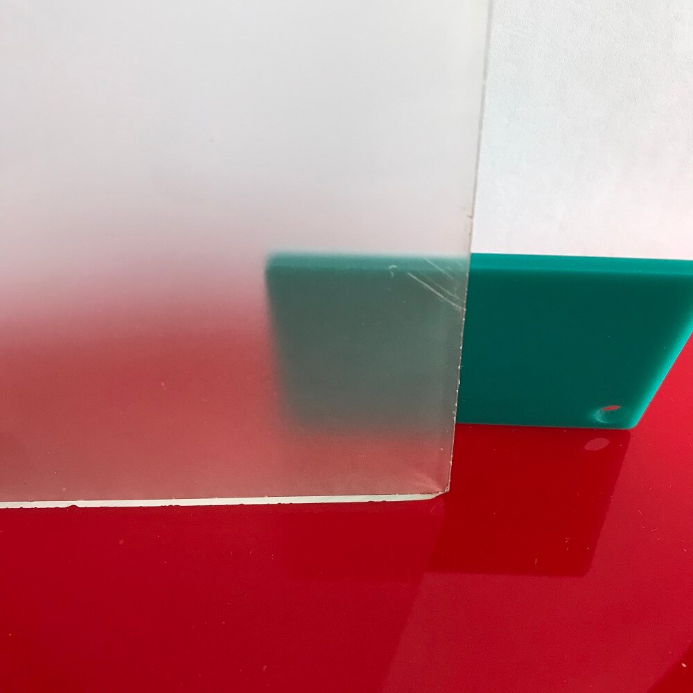 200x300mm givré feuille acrylique mat pmma perspex épaisseur 2mm à 8mm