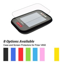 Rubber Bescherm Skin Case + Clear Screen Protectors Shield Film voor Fietsen Computer GPS Polar V650 Muti-Kleuren