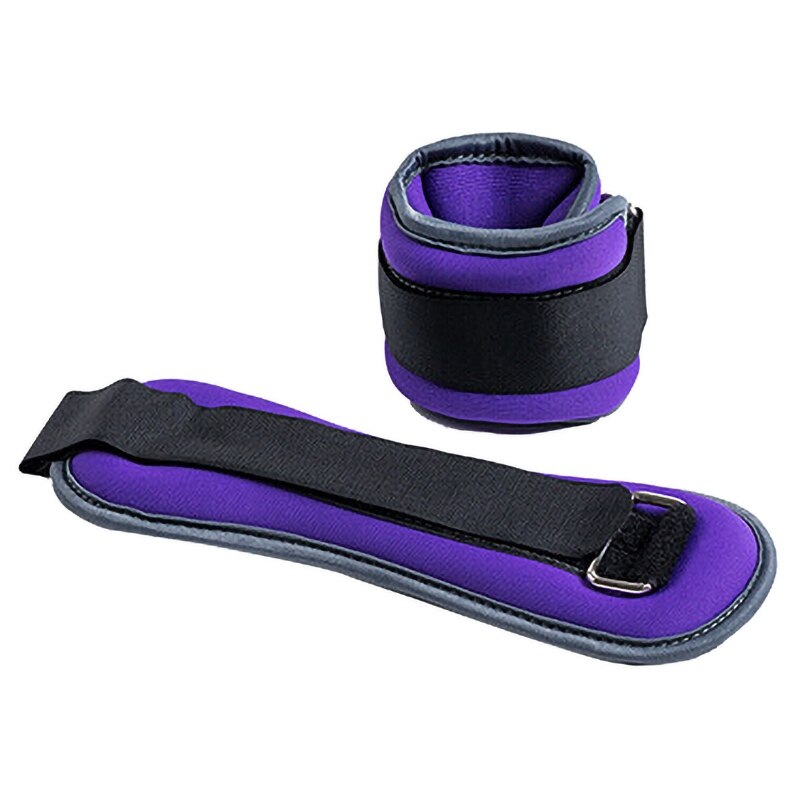 1 pcs 0.5KG/1KG Adjustable Leg Ankle Wrist Sand Bag Weights Training Sandbag Wraps Weight Lifting Fitness equipment: 0.5KG Purple