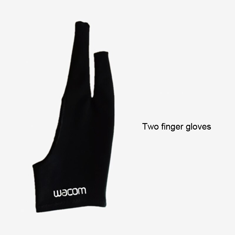 Anti-Touch Calligraphy Tablet Hand-Painted Digital Drawing Board Double Layer 2 Finger Gloves Unisex Sketch Children: Black two-finger