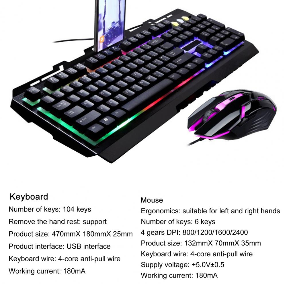 G700 Edition Mechanical Keyboard 104 keys Blue Switch Gaming Keyboards for Tablet Desktop