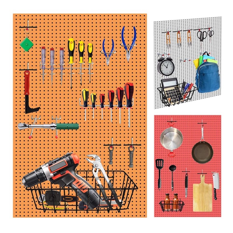 120Pcs Pegboard Accessoires Organizer Kit ,Pegboard Haken Assortiment, Pegboard Bins, Metalen Haken Voor Opknoping Opslag