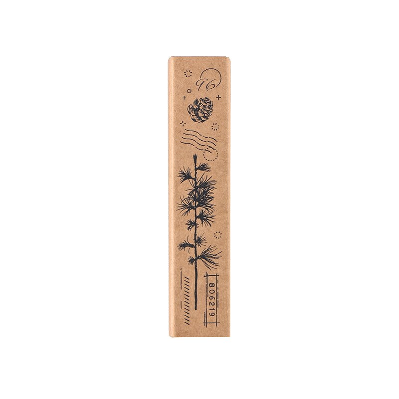Langue végétale série rétro plante motif timbre bricolage en bois caoutchouc timbres pour Scrapbooking papeterie Scrapbooking Standard timbre