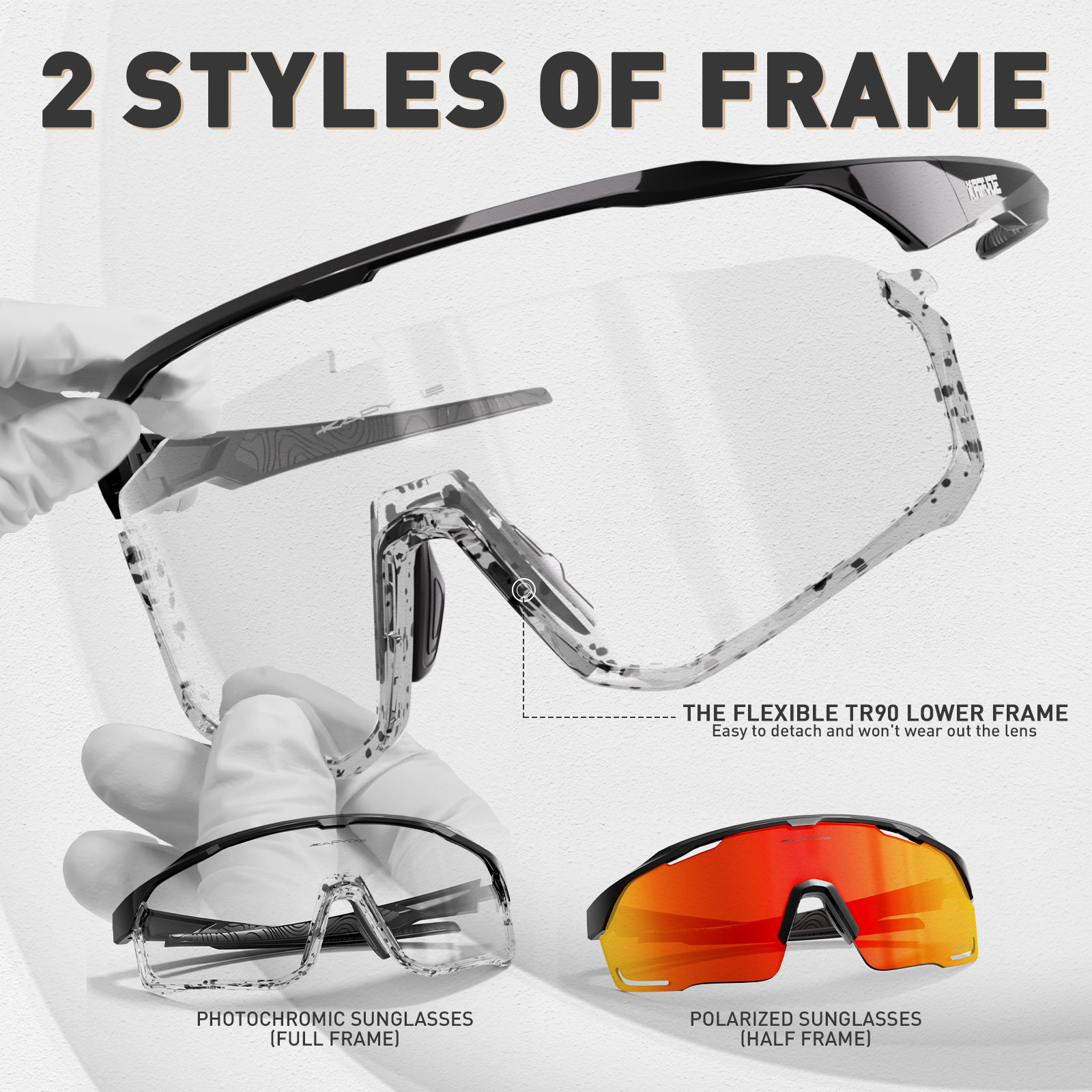 Kapvoe fotokromatiska cykelsolglasögon för män cykelglasögon herr mtb mountainbike cykelglasögon glasögon kvinnor sport  uv400