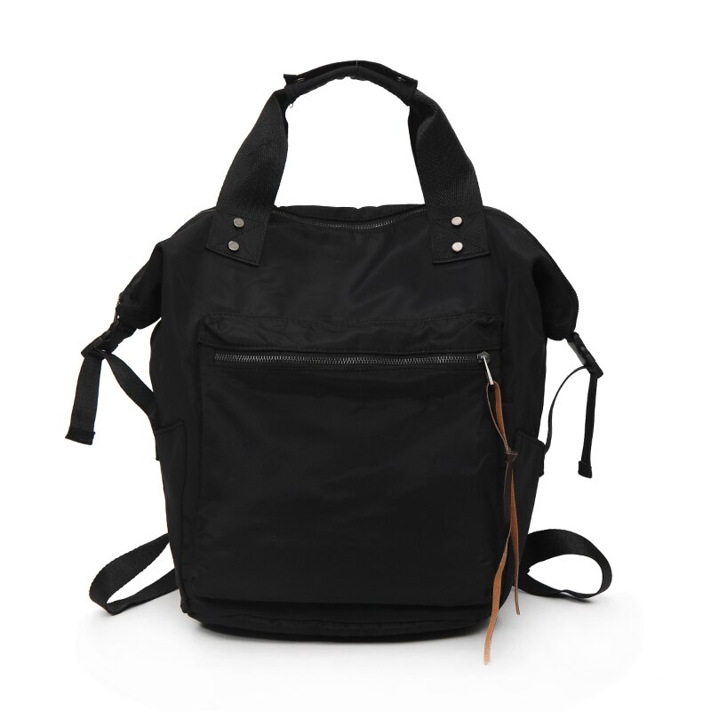 Oxford Rugzak Multifunctionele Grote Capaciteit Zachte Recreatie Of Travle Tas Solid Beige Mode Schooltas Schoudertas Voor vrouwen: Black