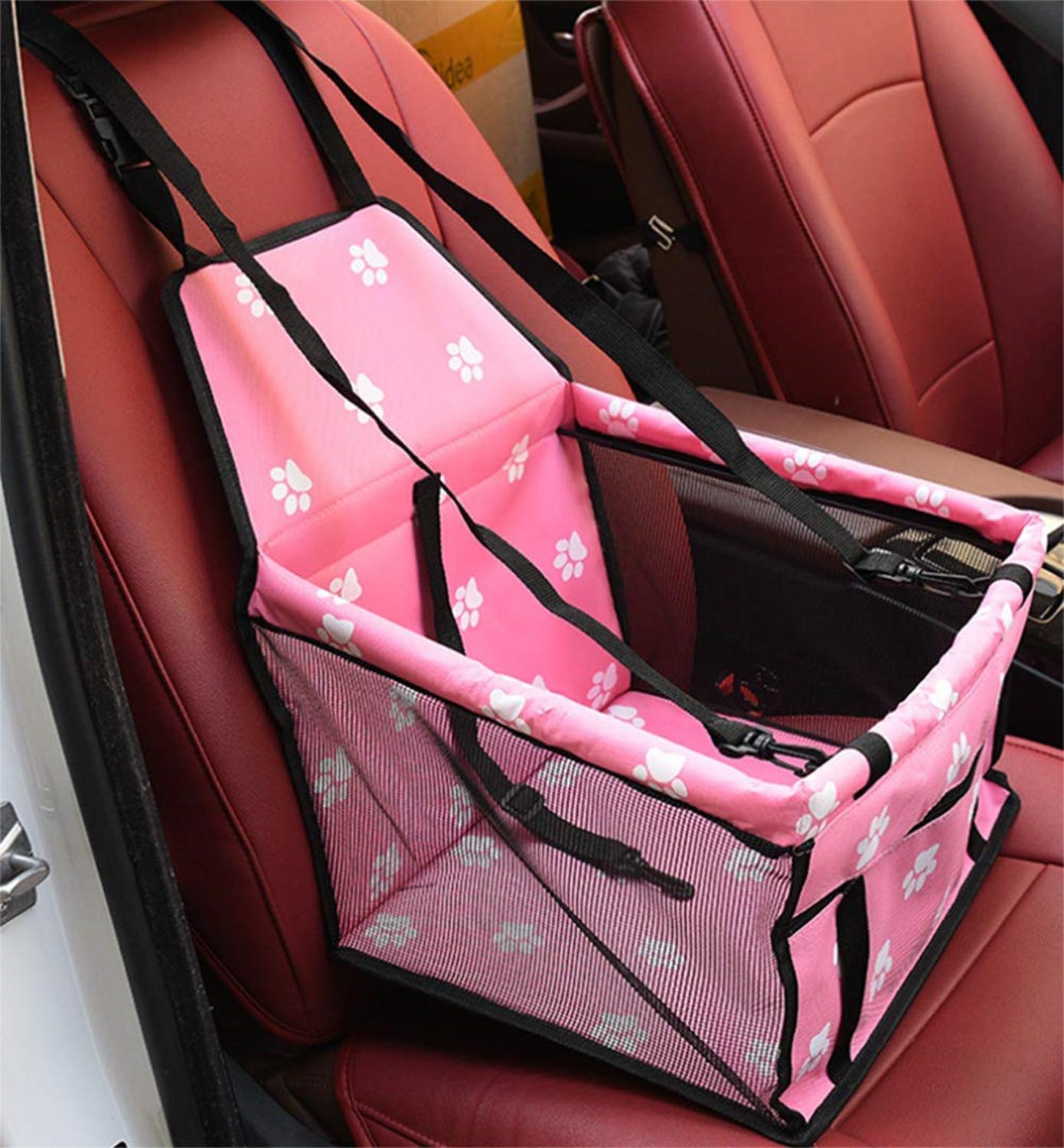 Funda de asiento elevador de coche para mascotas, alfombrilla para cesta, Protector automático, caja de viaje, plegable, de PVC