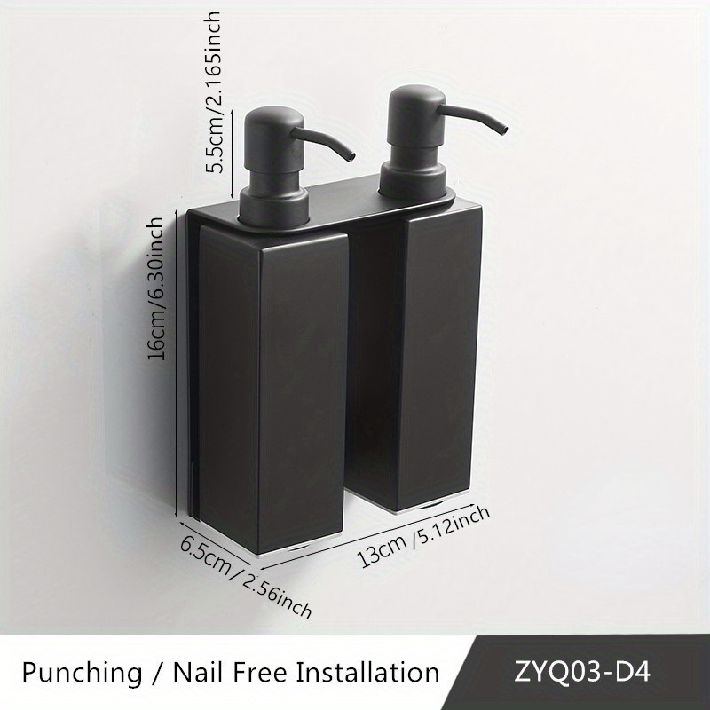 Flüssigkeit Seife Dispenser Bad Zubehör Edelstahl 304 Flüssigkeit Seife Organisieren Wand Montiert Flüssigkeit Hand Seife Spender: plum