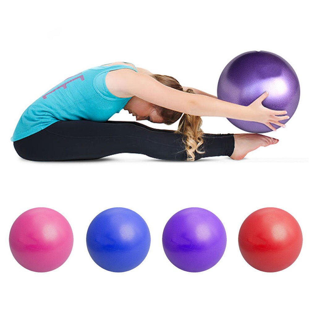 25cm Yoga Ball Exercise Gymnastics Pilates Ball Balance Exercise Gym Sports Ball PVC Indoor Home Training Mini Yoga Ball