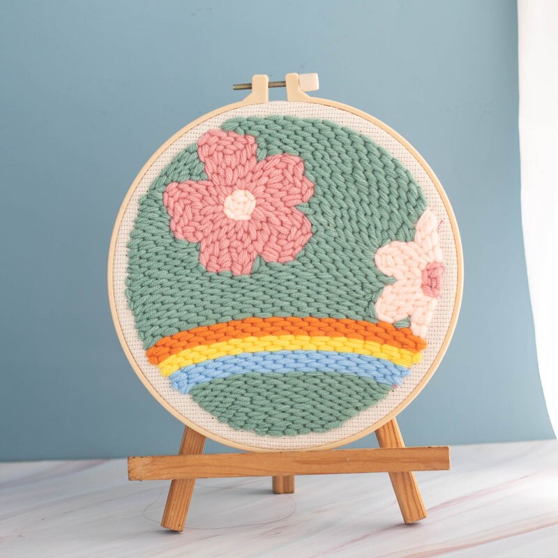 Fil de laine brodé à la main, matériel de bricolage, tricot, motif de dessin animé, créativité, couture faite à la main pour enfants, 1 pièce