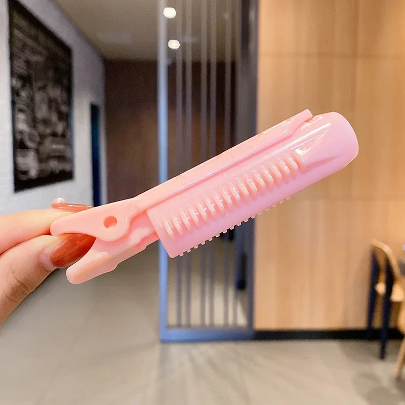 Pinzas rizadoras de pelo para mujer, pinzas para rizar el pelo, varillas para la permanente de raíces, rodillos de estilismo, herramientas de bricolaje esponjosas, Clip de volumen de raíz para mujer, 2 piezas: Rosa