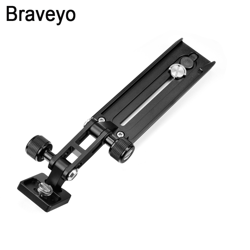 Camera Long Plate Camera Telephoto Lens Support Bracket Tripod Fluid Head Mount Adapter For Manfrotto Standard